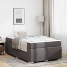 Bedframe 120x200 cm grijs kunstleer