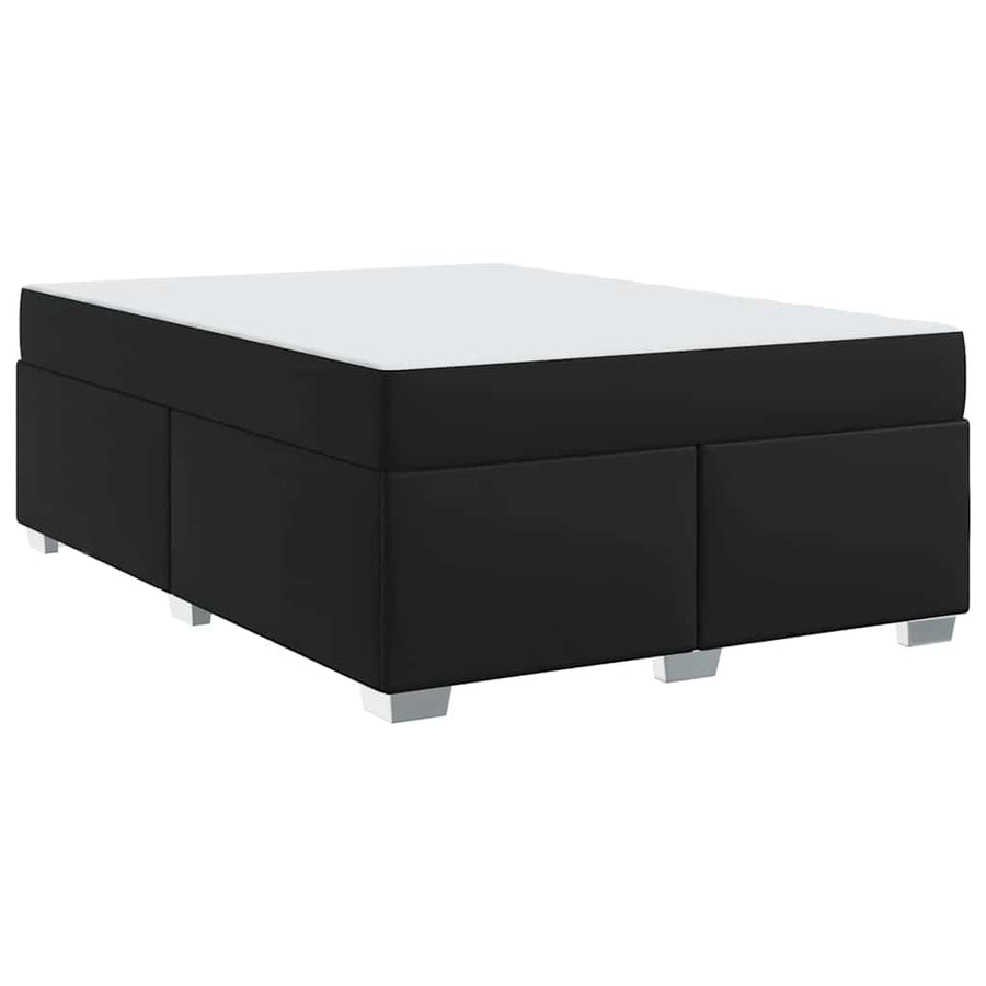 Bedframe Anders Zwart 140 x 200 cm Kunstleer