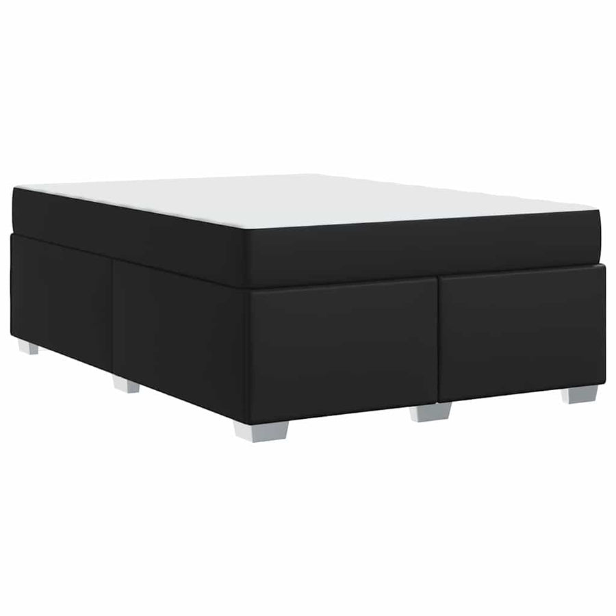 Bedframe Anders Zwart 140 x 200 cm Kunstleer