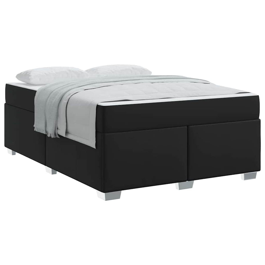 Bedframe Anders Zwart 140 x 200 cm Kunstleer