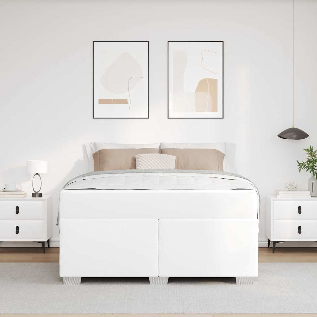 Bedframe Anders Wit 140 x 200 cm Kunstleer