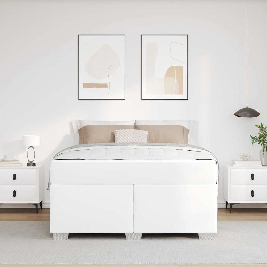 Bedframe Anders Wit 140 x 200 cm Kunstleer