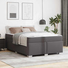 Bedframe 140x200 cm grijs kunstleer