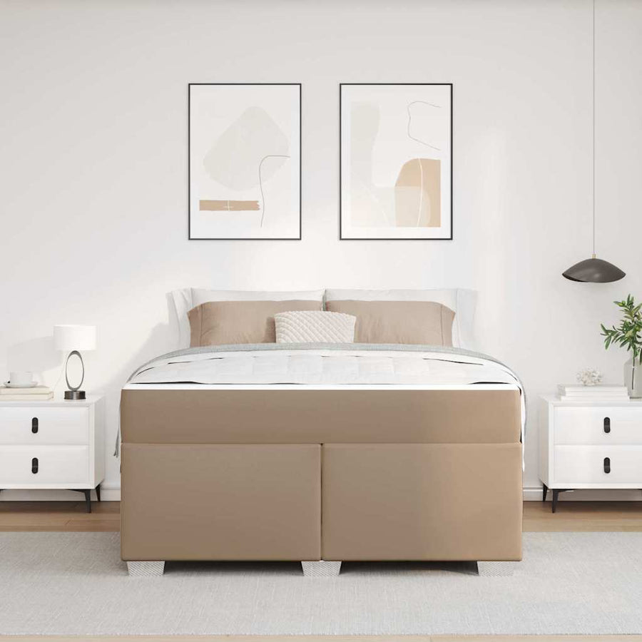 Bedframe Anders Cappuccino 140 x 200 cm Kunstleer