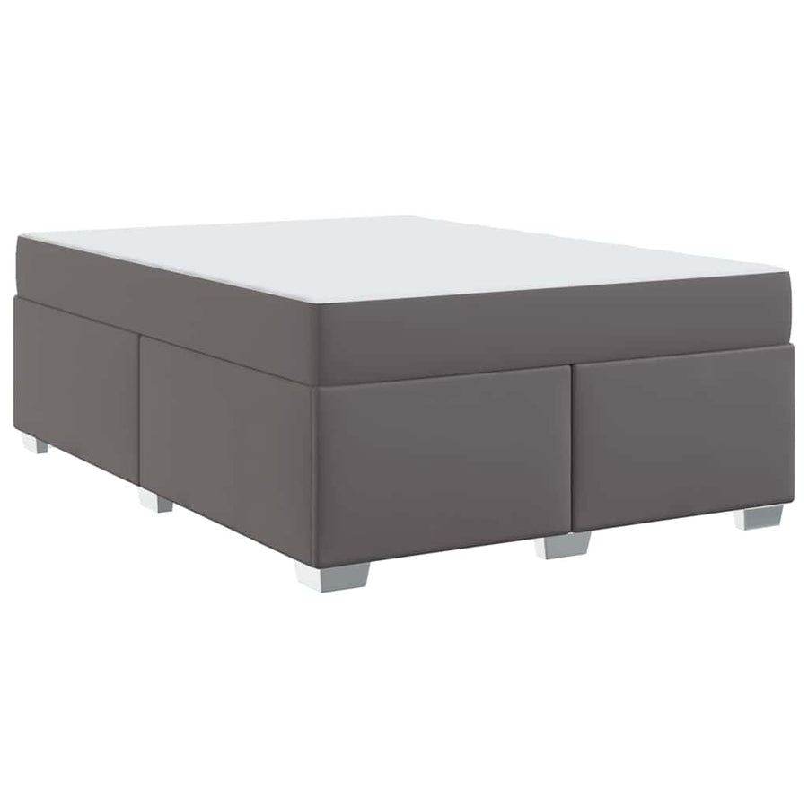 Bedframe Anders Grijs 160 x 200 cm Kunstleer