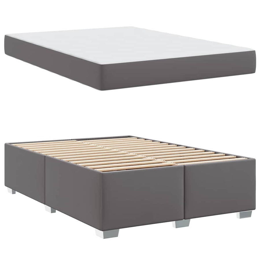 Bedframe Anders Grijs 160 x 200 cm Kunstleer
