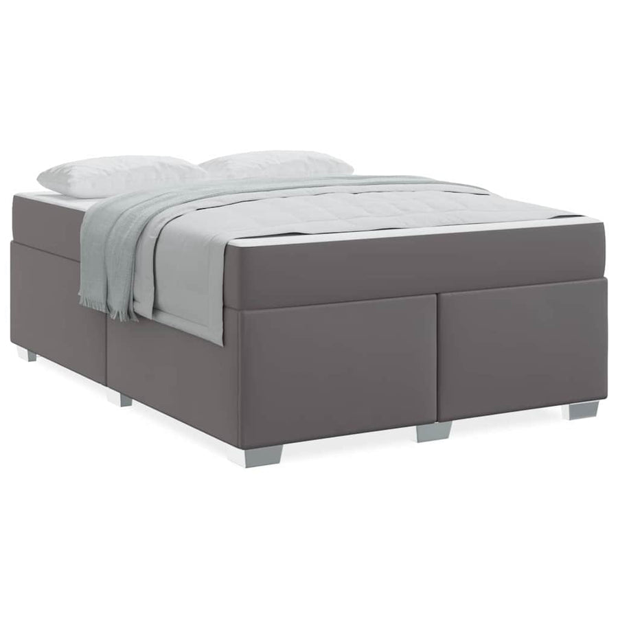 Bedframe Anders Grijs 160 x 200 cm Kunstleer