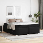 Bedframe 180x200 cm zwart kunstleer