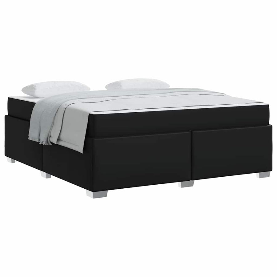 Bedframe Anders Zwart 180 x 200 cm Kunstleer