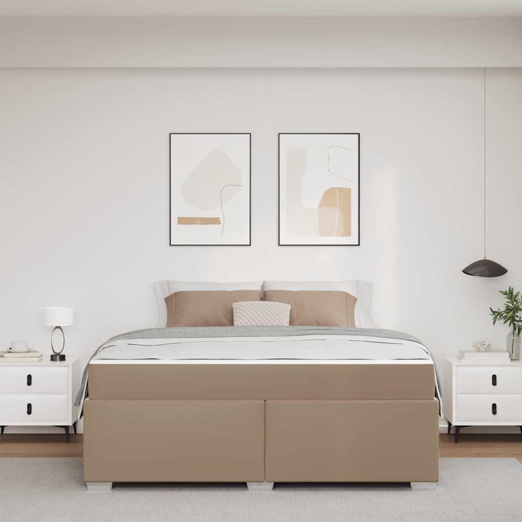 Bedframe Anders Cappuccino 180 x 200 cm Kunstleer