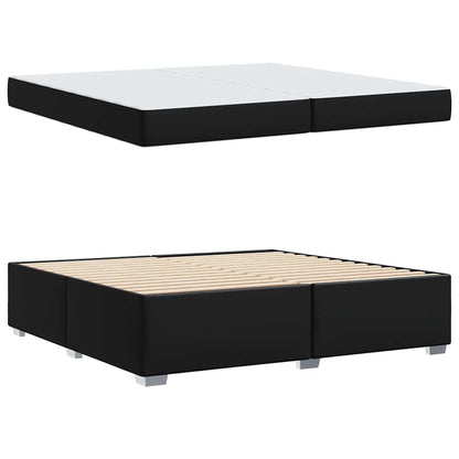 Bedframe Anders Zwart 200 x 200 cm Kunstleer
