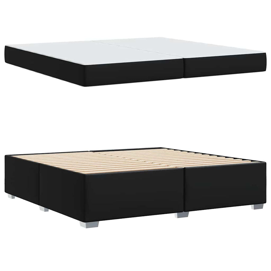 Bedframe Anders Zwart 200 x 200 cm Kunstleer