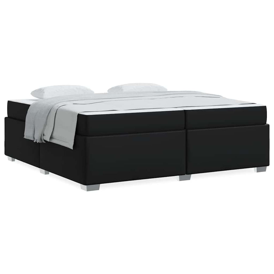 Bedframe Anders Zwart 200 x 200 cm Kunstleer
