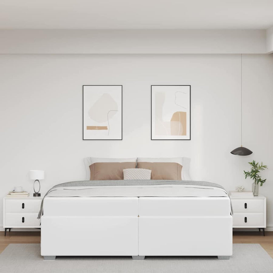 Bedframe Anders Wit 200 x 200 cm Kunstleer