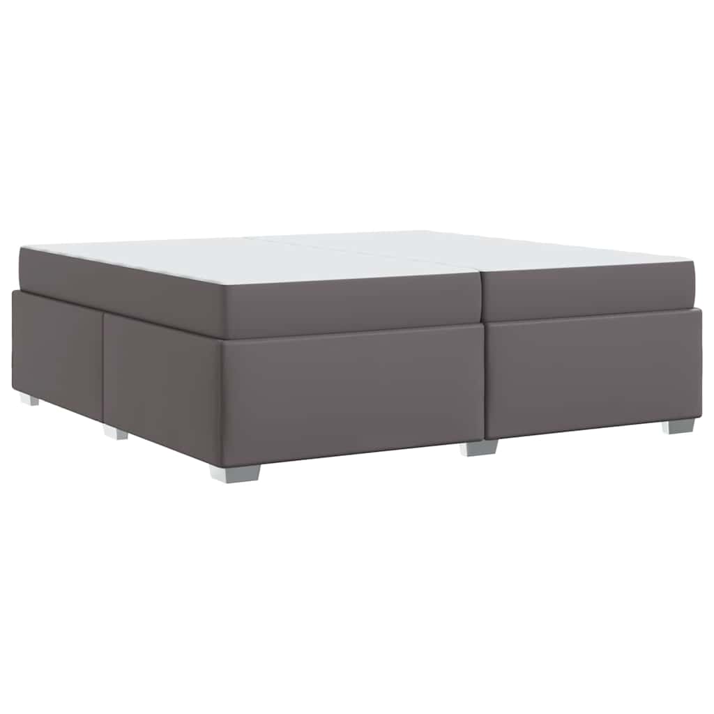 Bedframe Grijs 200 x 200 cm Kunstleer