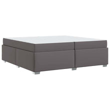 Bedframe Grijs 200 x 200 cm Kunstleer