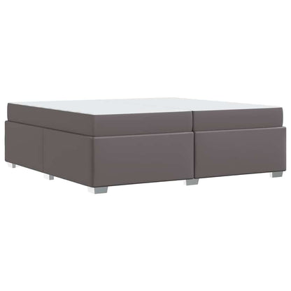 Bedframe Grijs 200 x 200 cm Kunstleer