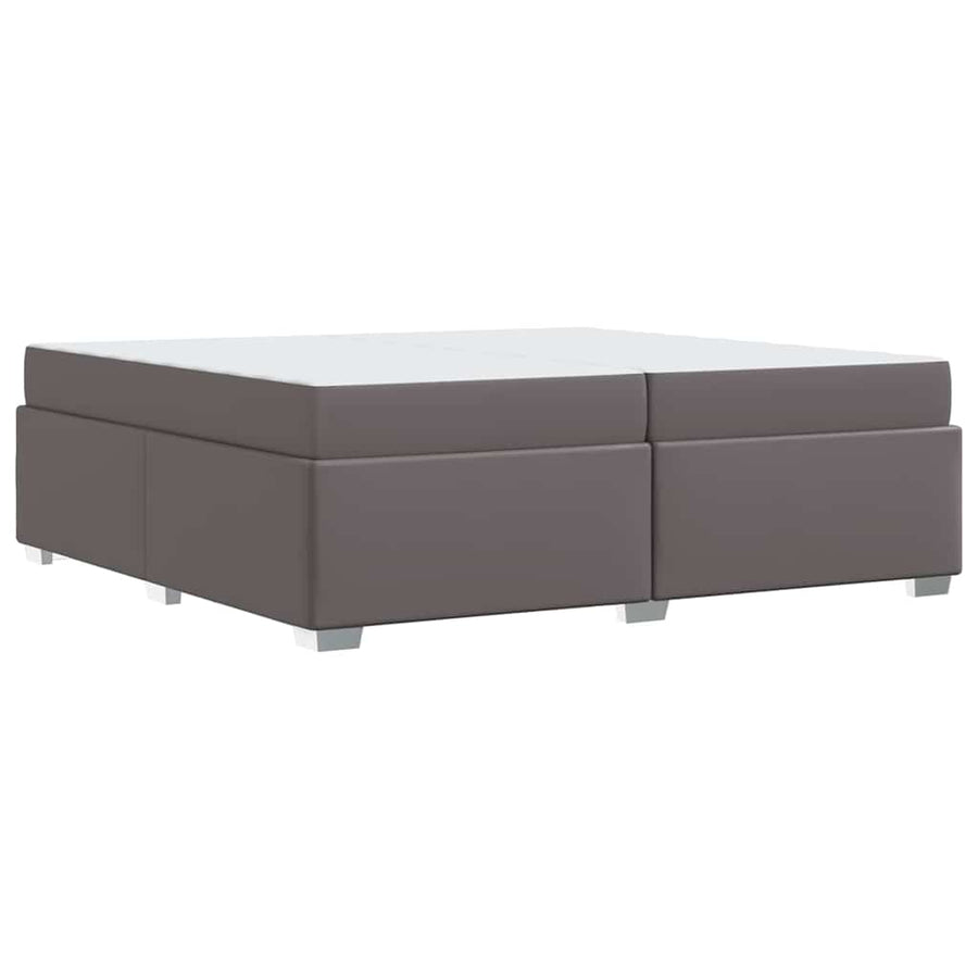 Bedframe Grijs 200 x 200 cm Kunstleer