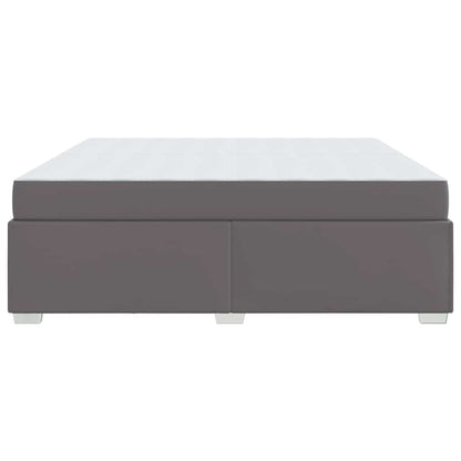 Bedframe Grijs 200 x 200 cm Kunstleer