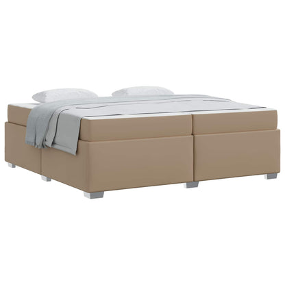 Bedframe met matras Cappuccino 200 x 200 cm Stof