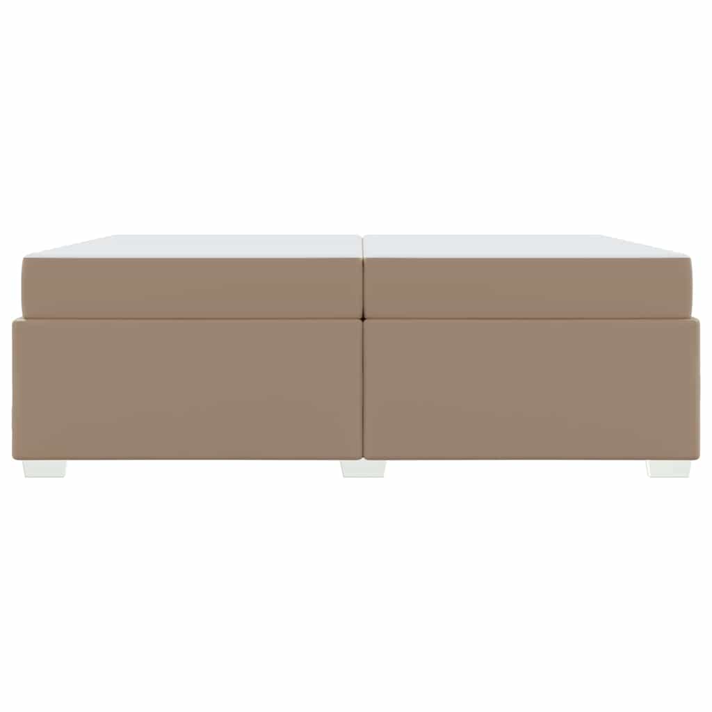 Bedframe met matras Cappuccino 200 x 200 cm Stof