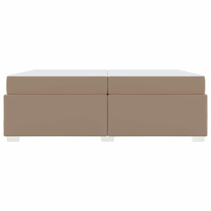 Bedframe met matras Cappuccino 200 x 200 cm Stof