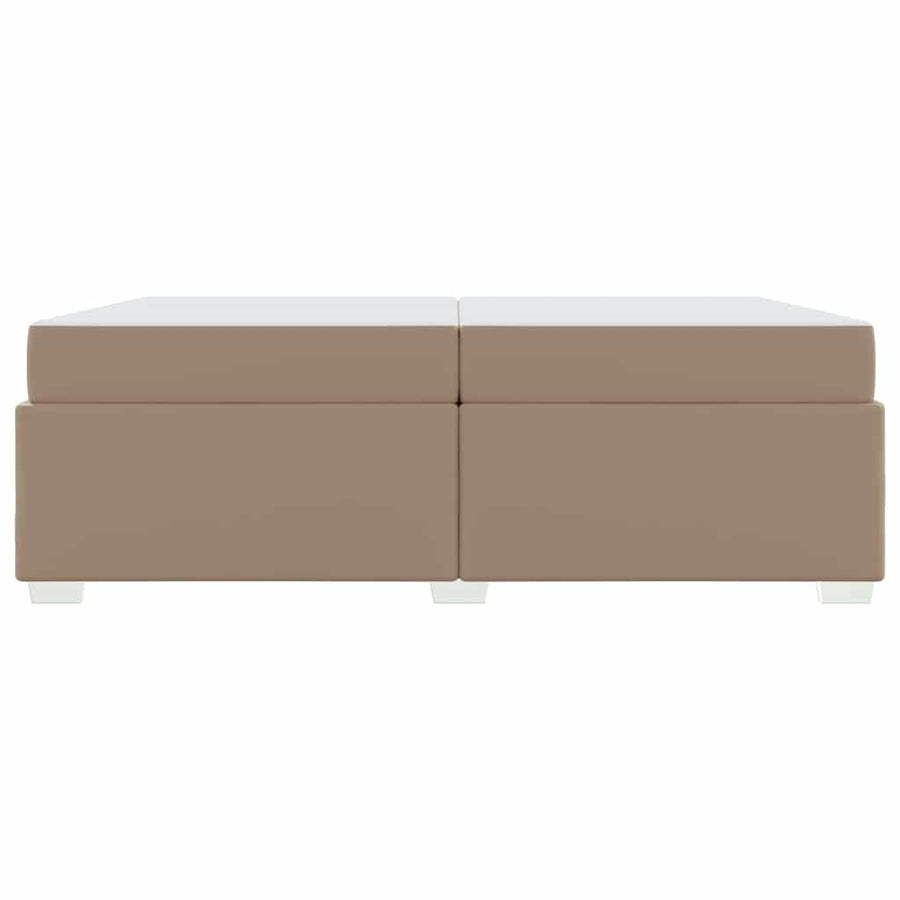 Bedframe met matras Cappuccino 200 x 200 cm Stof