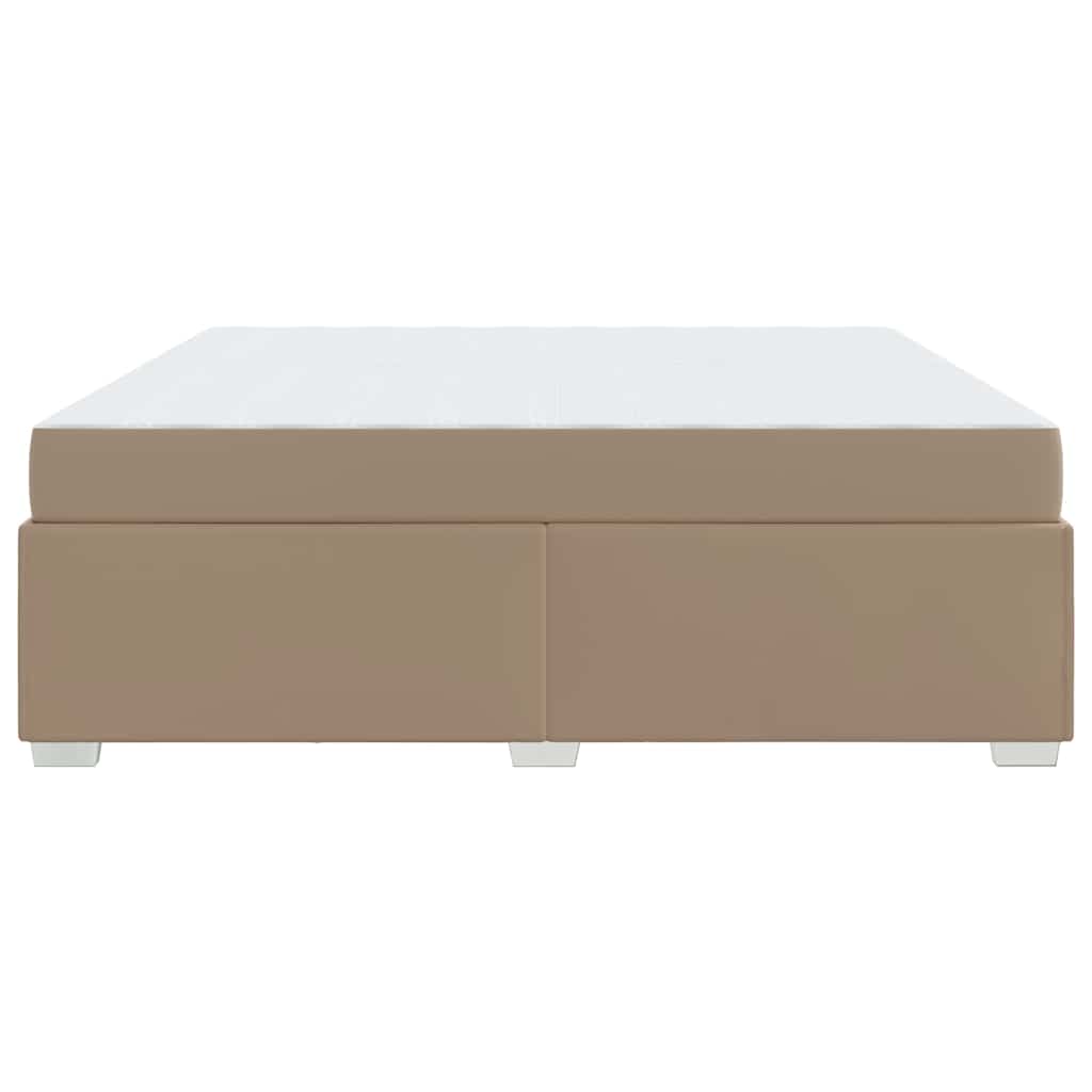 Bedframe met matras Cappuccino 200 x 200 cm Stof