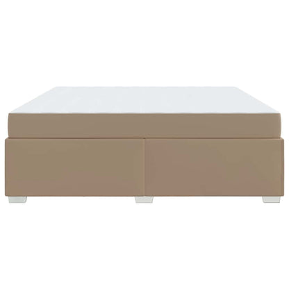 Bedframe met matras Cappuccino 200 x 200 cm Stof
