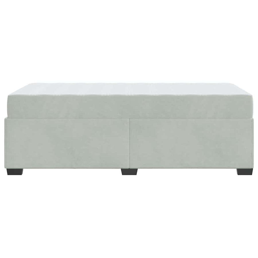 Bedframe met matras Anders Lichtgrijs 80 x 200 cm Fluweel