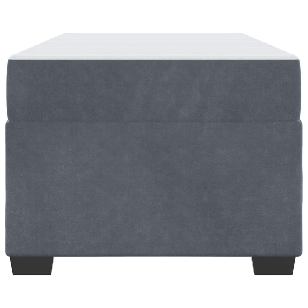 Bedframe met matras Anders Donkergrijs 80 x 200 cm Fluweel