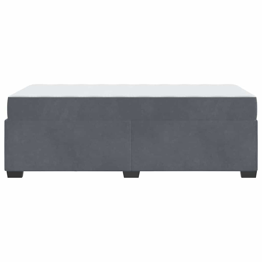 Bedframe met matras Anders Donkergrijs 80 x 200 cm Fluweel
