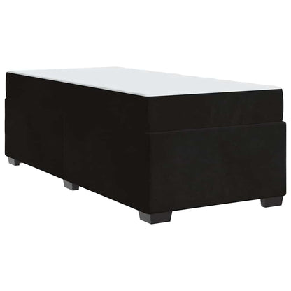 Bedframe met matras Anders Zwart 80 x 200 cm Fluweel