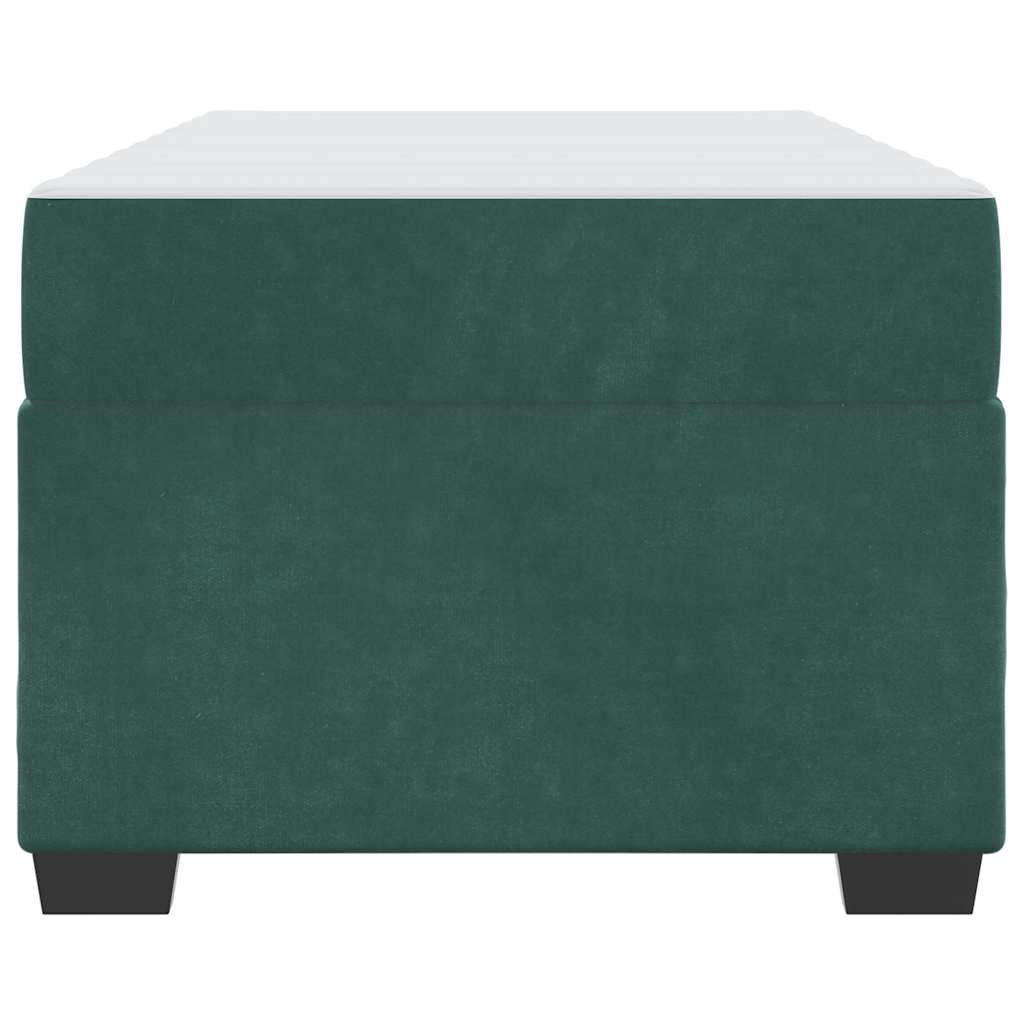 Bedframe met matras Anders Donkergroen 80 x 200 cm Fluweel