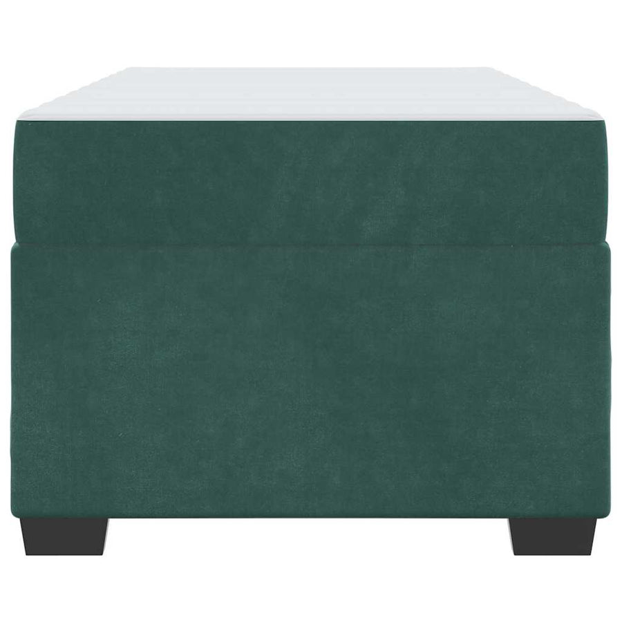 Bedframe met matras Anders Donkergroen 80 x 200 cm Fluweel