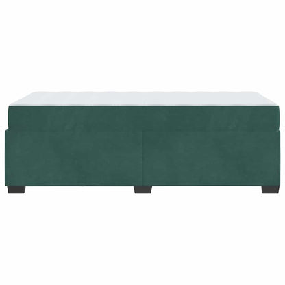 Bedframe met matras Anders Donkergroen 80 x 200 cm Fluweel