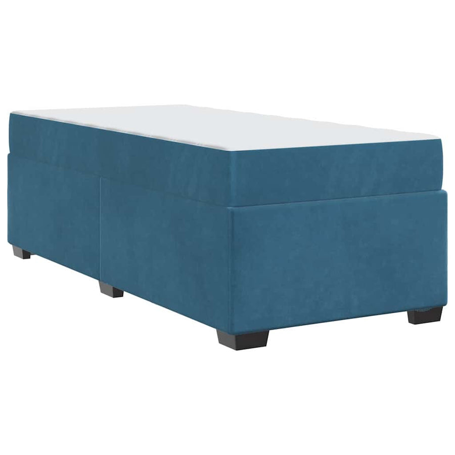 Bedframe met matras Anders Blauw 80 x 200 cm Fluweel