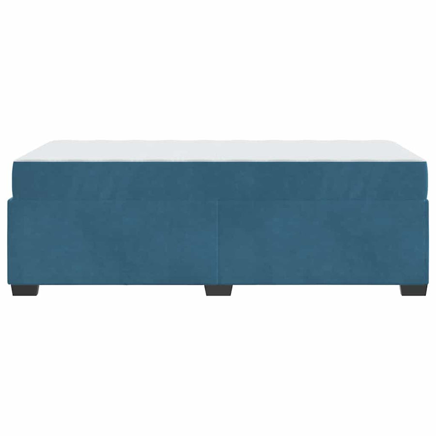 Bedframe met matras Anders Blauw 80 x 200 cm Fluweel