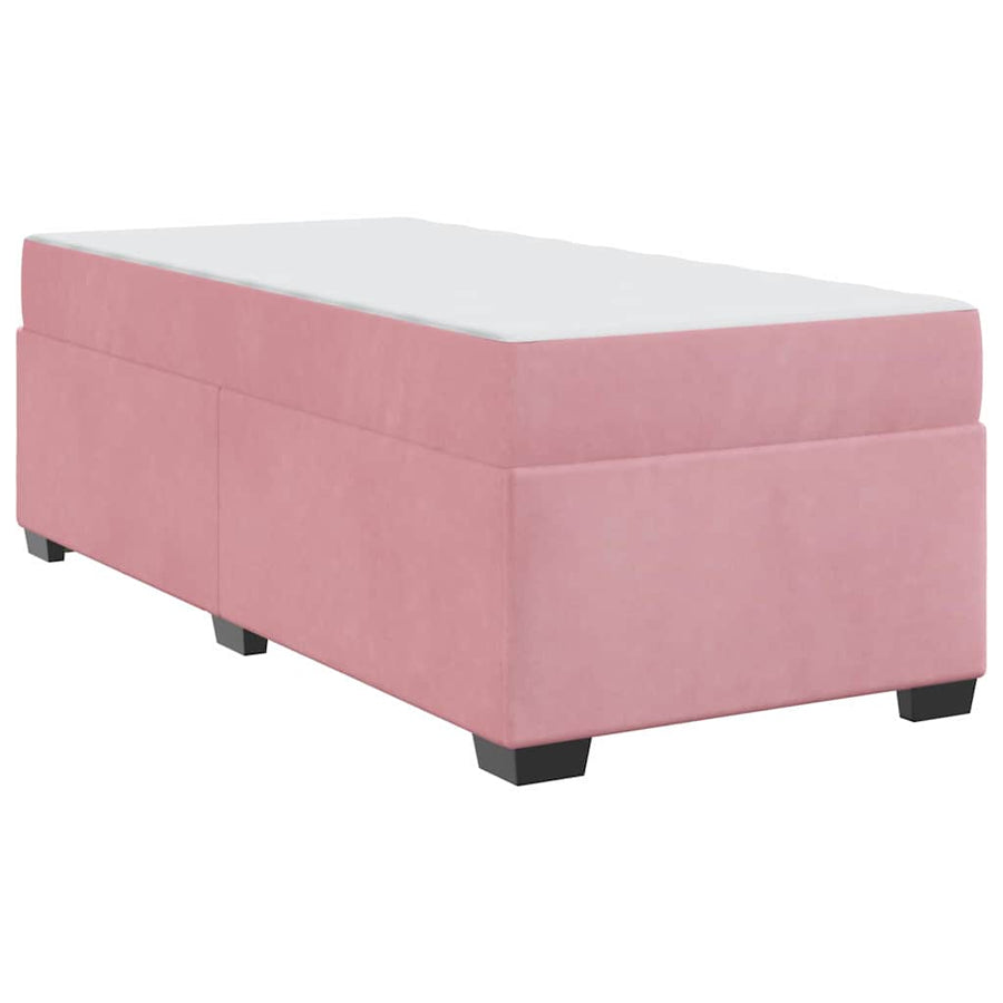 Bedframe met matras Anders Roze 80 x 200 cm Fluweel