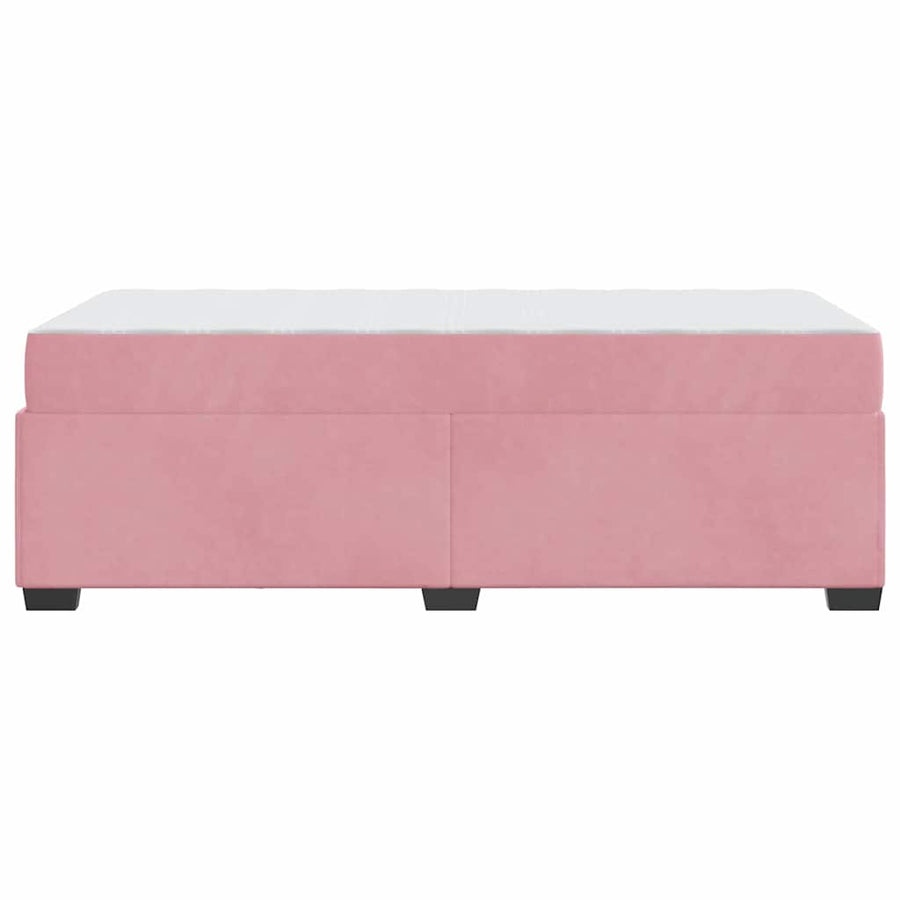Bedframe met matras Anders Roze 80 x 200 cm Fluweel
