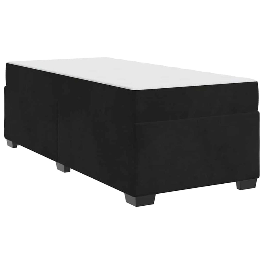 Bedframe met matras Anders Zwart 90 x 190 cm Fluweel