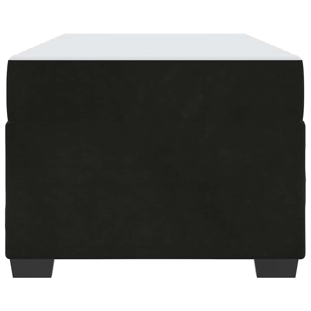 Bedframe met matras Anders Zwart 90 x 190 cm Fluweel