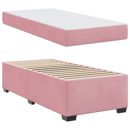 Bedframe met matras Anders Roze 90 x 190 cm Fluweel