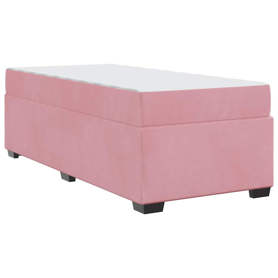 Bedframe met matras Anders Roze 90 x 190 cm Fluweel