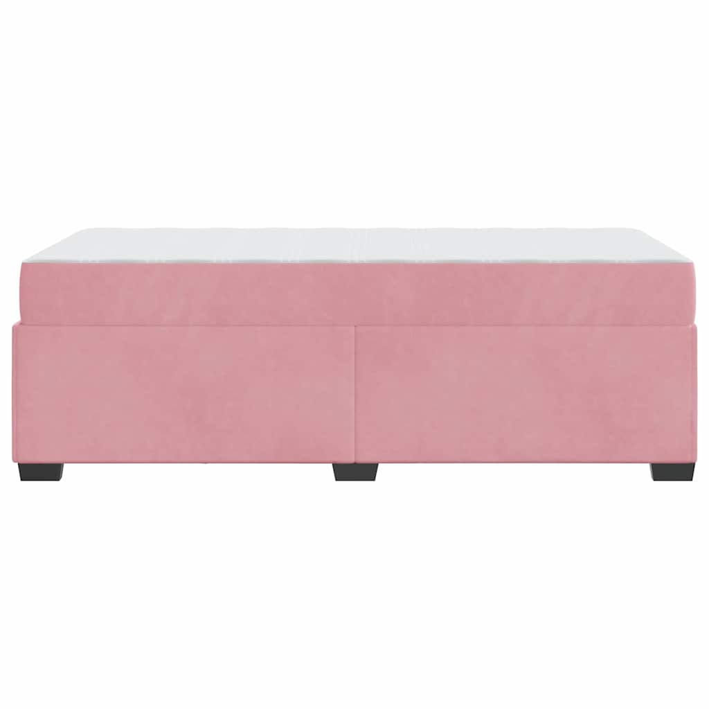 Bedframe met matras Anders Roze 90 x 190 cm Fluweel