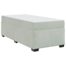 Bedframe met matras Anders Lichtgrijs 90 x 200 cm Fluweel
