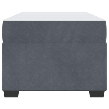Bedframe met matras Anders Donkergrijs 90 x 200 cm Fluweel