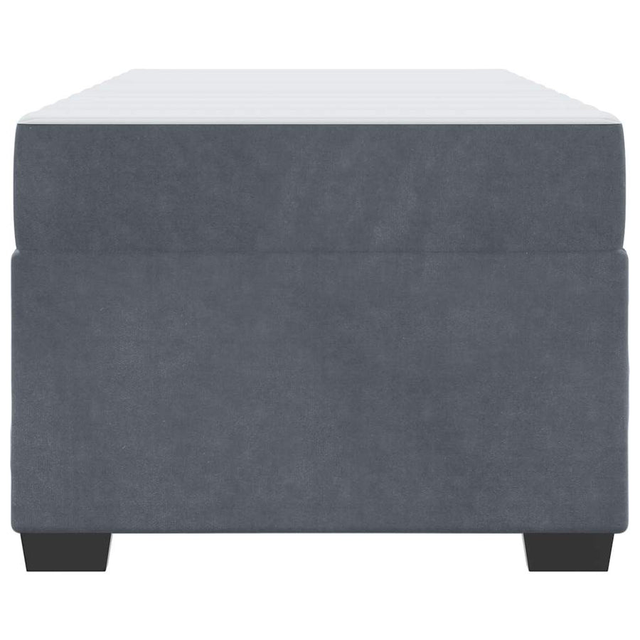 Bedframe met matras Anders Donkergrijs 90 x 200 cm Fluweel