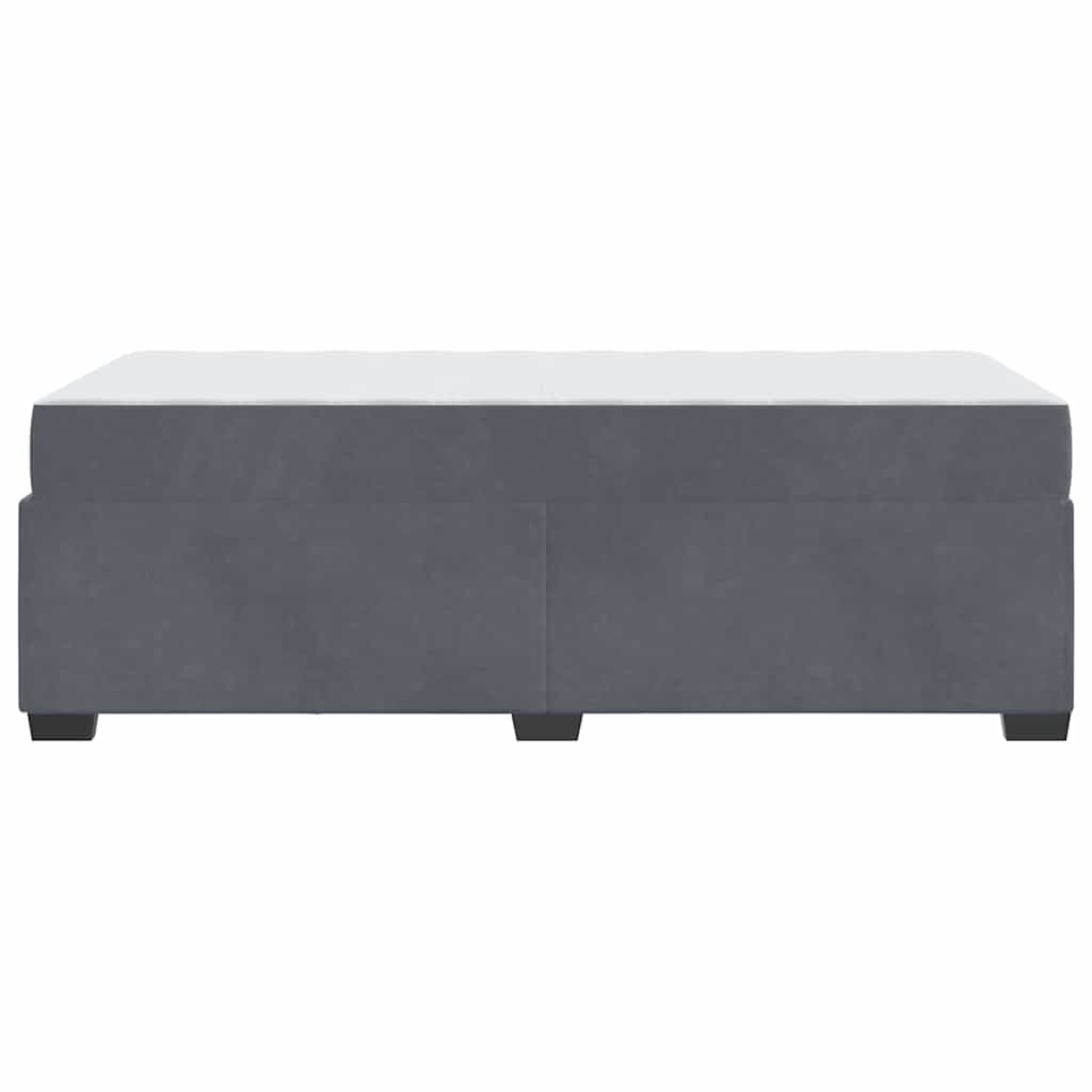Bedframe met matras Anders Donkergrijs 90 x 200 cm Fluweel