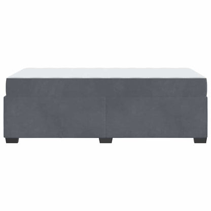 Bedframe met matras Anders Donkergrijs 90 x 200 cm Fluweel